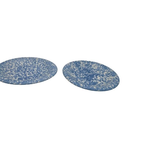2 Bentson west designs dinner plates 10" splatter spongeware Farmhouse - Picture 2 of 11